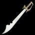 Islamic Engraved Arab Gold Cutlass