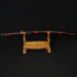 Red Katana Damascus Steel Sword Folded Full Tang