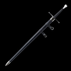 Euro #7 Two Handed Long Sword  - Leather Wrapped Grip