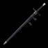 Euro #7 Two Handed Long Sword  – Leather Wrapped Grip