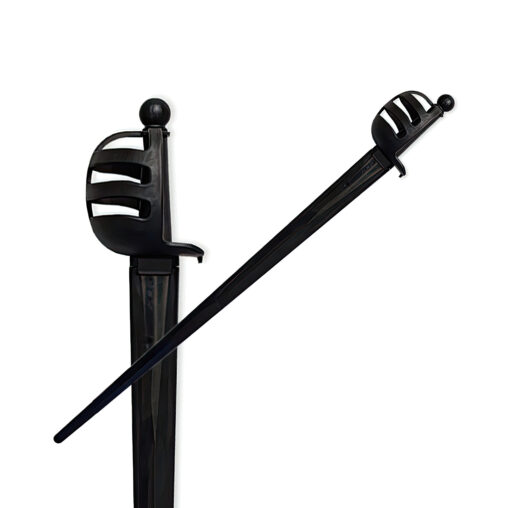 Synthetic Basket Hilt Sparring Sword – Black Blade