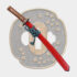Wakizashi Cherry Blossoms Koshirae (Naginata Blade Shape)