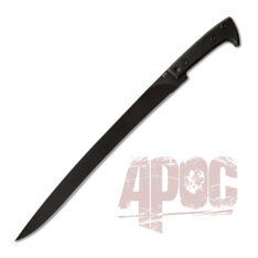 Waning Moon Yataghan with Oxidized Recurved Blade