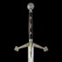 24K Silver and Gold Claymore