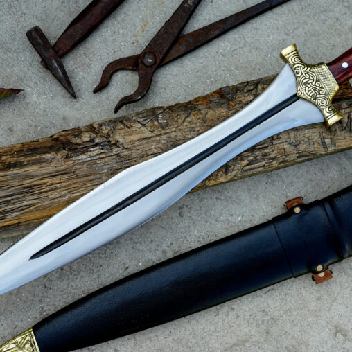Mythical Achilles Sword with Leaf-Shape Blade
