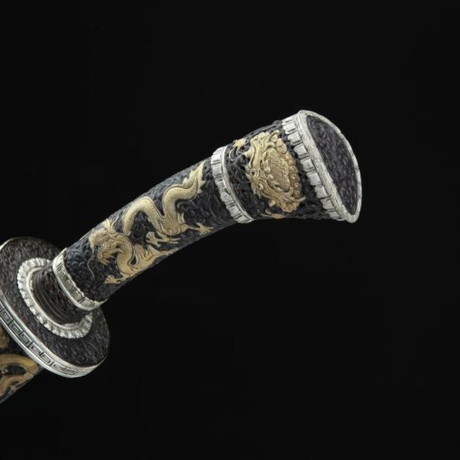 Dao Sword Folded Pattern Steel Clay Tempered Blade