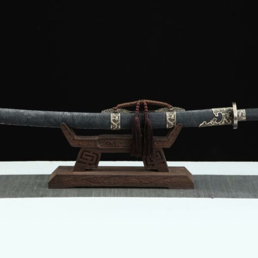 Qing Dao Sword Dragon Pattern Steel Clay Tempered Blade