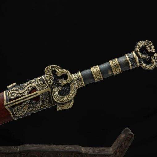Juyuan Jian Pattern Steel Clay Tempered Blade