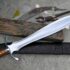 Celtic Leaf Sword with Crossguard and  Fuller