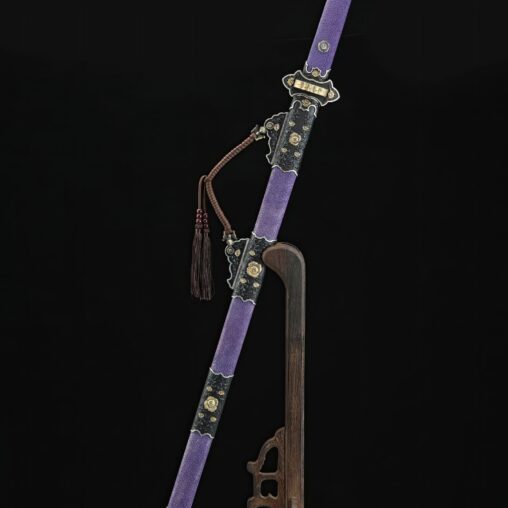 Tang Dynasty Jian Sword Mudan Pattern Steel Clay Tempered Blade