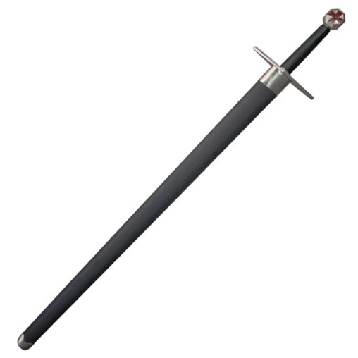 Templar Knight Sword with Iconic Red Cross