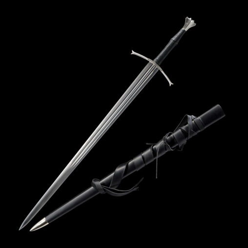 Euro #1 Two Handed Medieval Long Sword with Double Fullers
