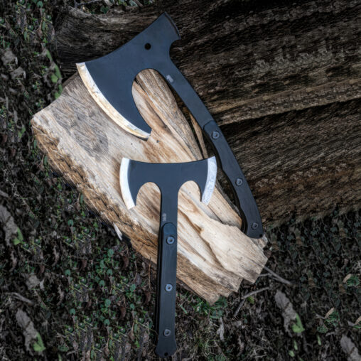 Viking Inspired Double Mukk Hatchet for Survival