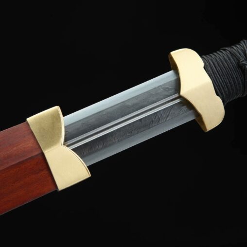 Han Dynasty Jian Feather Pattern Steel Eight Sides Blade