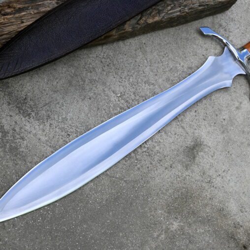 Celtic Leaf Sword with Crossguard and  Fuller