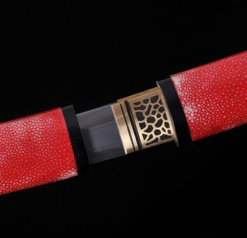 Samurai Tanto Hazuya Polished Ray Skin Saya