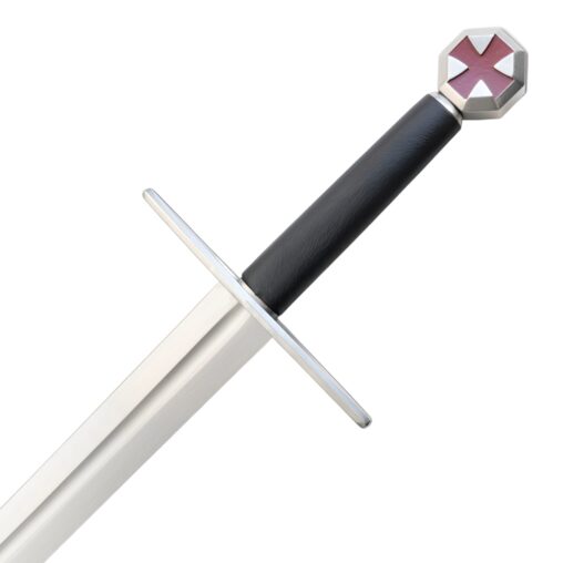 Templar Knight Sword with Iconic Red Cross