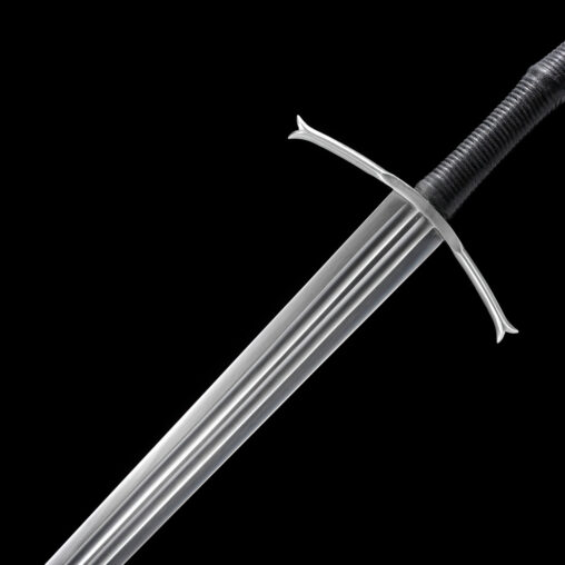 Euro #1 Two Handed Medieval Long Sword with Double Fullers