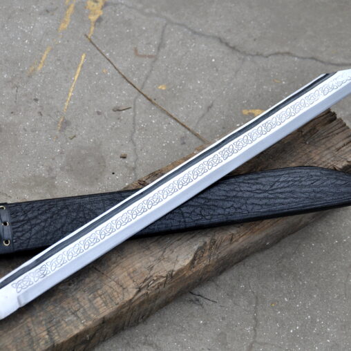 Long Blade Saxon/Viking Seax Sword with Bone Handle