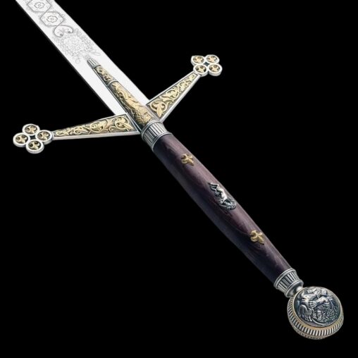 24K Silver and Gold Claymore
