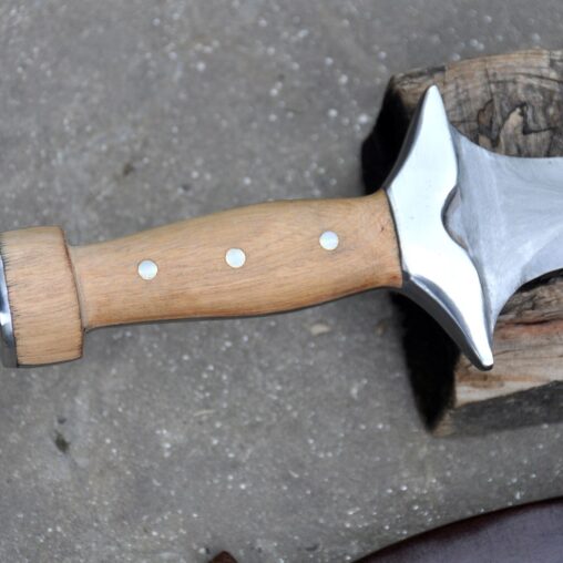 Ancient Greek Xiphos Sword with Steel Crossguard