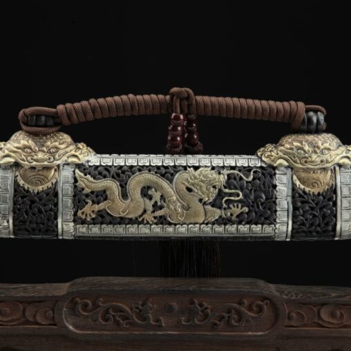 Dao Sword Folded Pattern Steel Clay Tempered Blade
