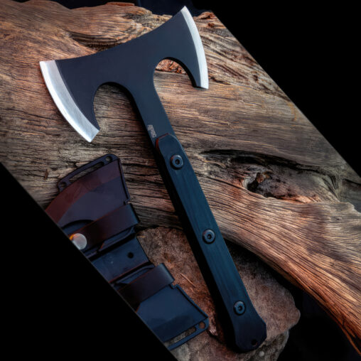 Viking Inspired Double Mukk Hatchet for Survival