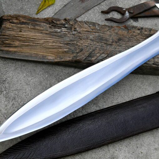 Celtic Leaf Sword with Crossguard and  Fuller