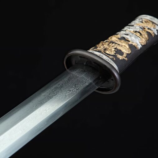 Tang Jian Sword Dragon-Phoenix Three-Color Copper