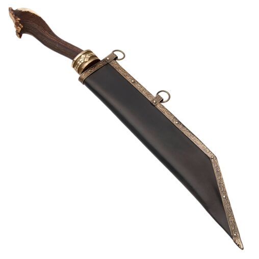 Engraved Royal Stag Seax Viking