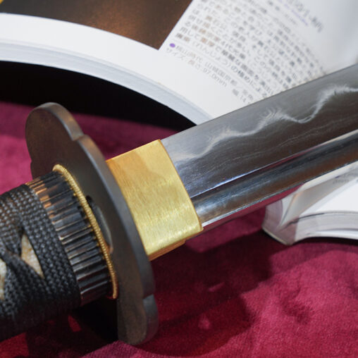 Folded Steel Wakizashi (Naginata Blade Shape)