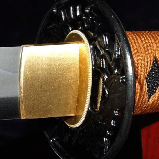 Katana T10 Steel Sword Shobu-Zukuri and Kanmuri-Otoshi-Zukuri