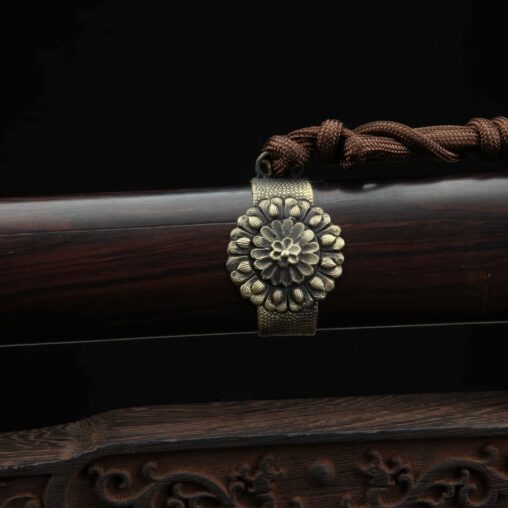 Tang Dao Pattern Folded Steel Clay Tempered Blade