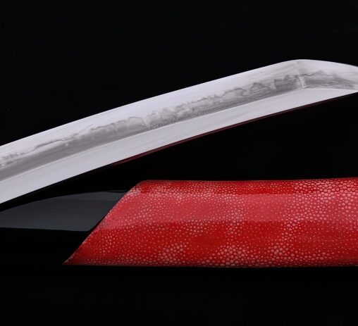 Samurai Tanto Hazuya Polished Ray Skin Saya