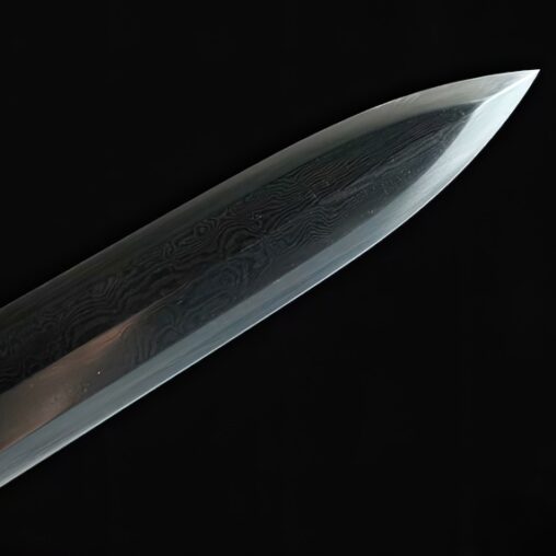 Juyuan Jian Pattern Steel Clay Tempered Blade