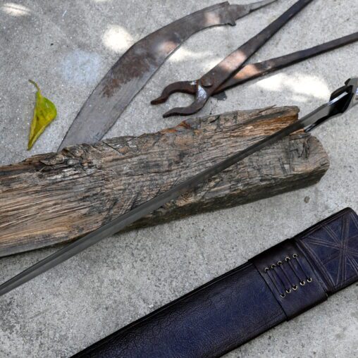 Celtic Leaf Sword with Crossguard and  Fuller