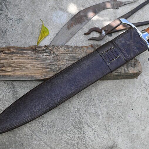 Celtic Leaf Sword with Crossguard and  Fuller