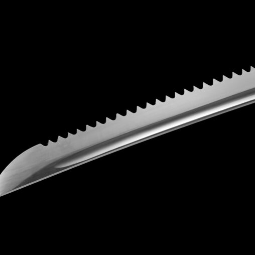 Serrated Katana 1060 Carbon Steel Blade