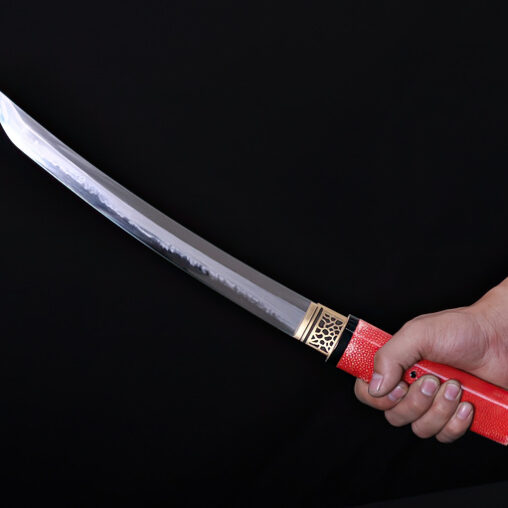 Samurai Tanto Hazuya Polished Ray Skin Saya