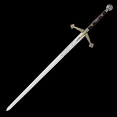 24K Silver and Gold Claymore