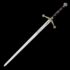 24K Silver and Gold Claymore