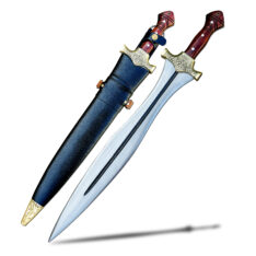 Mythical Achilles Sword with Leaf-Shape Blade