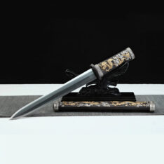 Tang Jian Sword Dragon-Phoenix Three-Color Copper