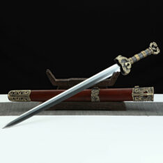 Juyuan Jian Pattern Steel Clay Tempered Blade