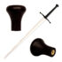 Black Synthetic Scent Stopper Pommel