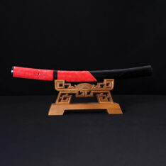 Samurai Tanto Hazuya Polished Ray Skin Saya