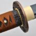 Katana 1060 Carbon Steel Sword Full Tang Black Blade Tsuba
