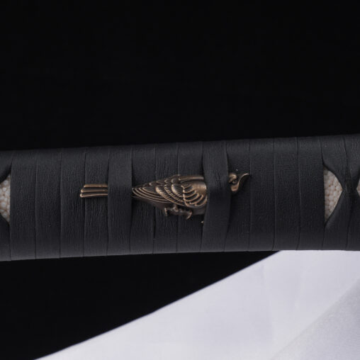 Nova 1095 Cream/Brown Katana with Singing Samurai Saya