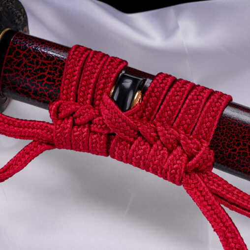 Nova Enraged Red Japanese Sea Wave Carbon Steel Katana