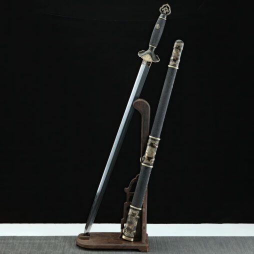 Chinese Jian Song Dynasty Folded Pattern Clay Tempered Sword